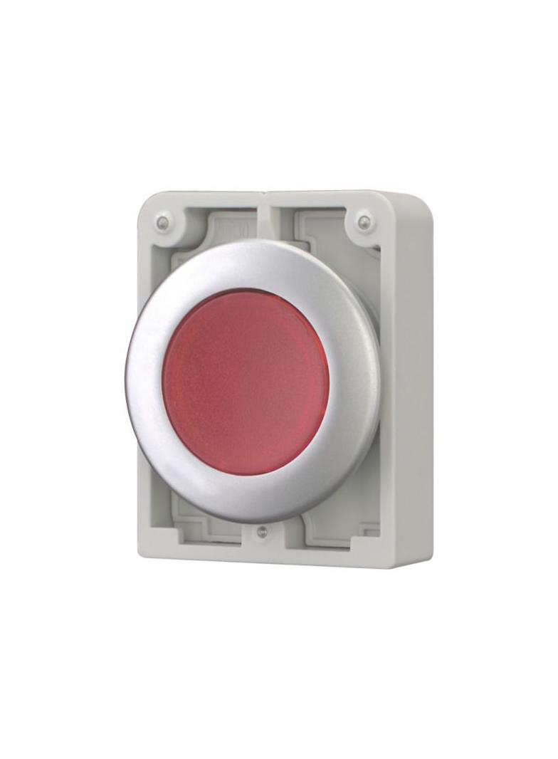 M30C-FDL-R Przycisk podświetlany 30mm płaski czerwony z samopowrotem 182926 EATON