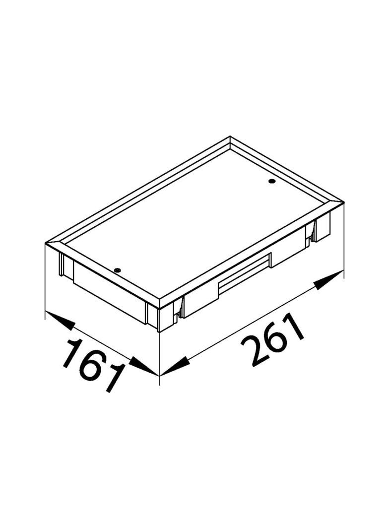 tehalit.VE-EE Pokrywa pełna płytki montaż E04 147X247 8mm stal szary PA BDE04087011 HAGER