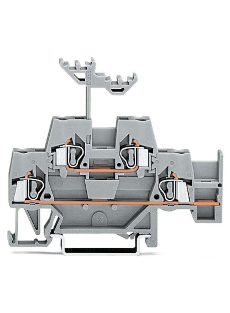 złączka dwupiętrowa L/L 2,5 mm2 szara