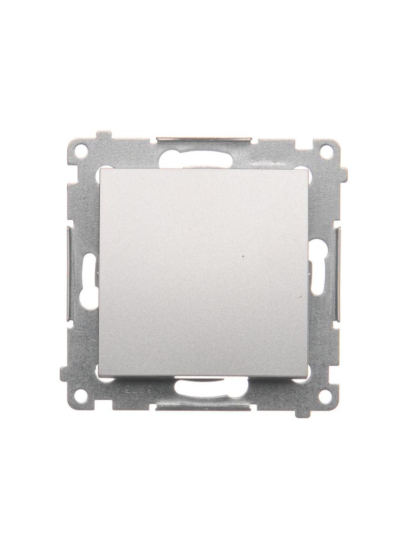 Simon 54 Przycisk pojedynczy zwierny bez piktogramu 16A z. śrub. srebrny mat