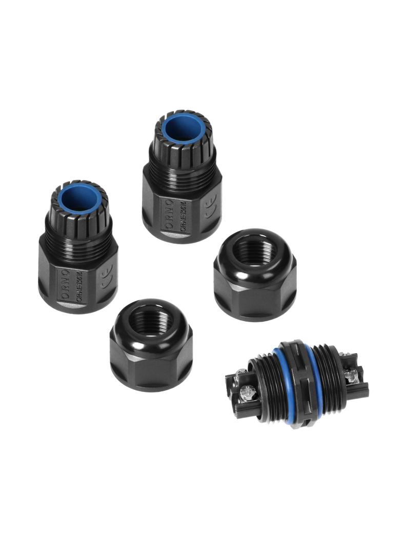 Konektor kablowy prosty IP68, 2x4mm2, 400V/25A