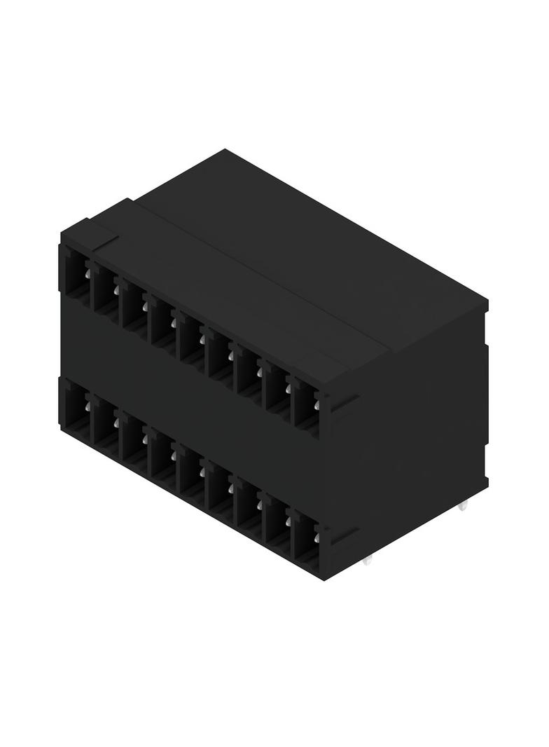 SCD-THR 3.81/18/90G 3.2SN BK BX Wtyki PCB (złącza płyty), 3.81 mm, Liczba biegunów: 18, kąt odejścia: 90° /50szt./ 1973800000 WEIDMÜLLER