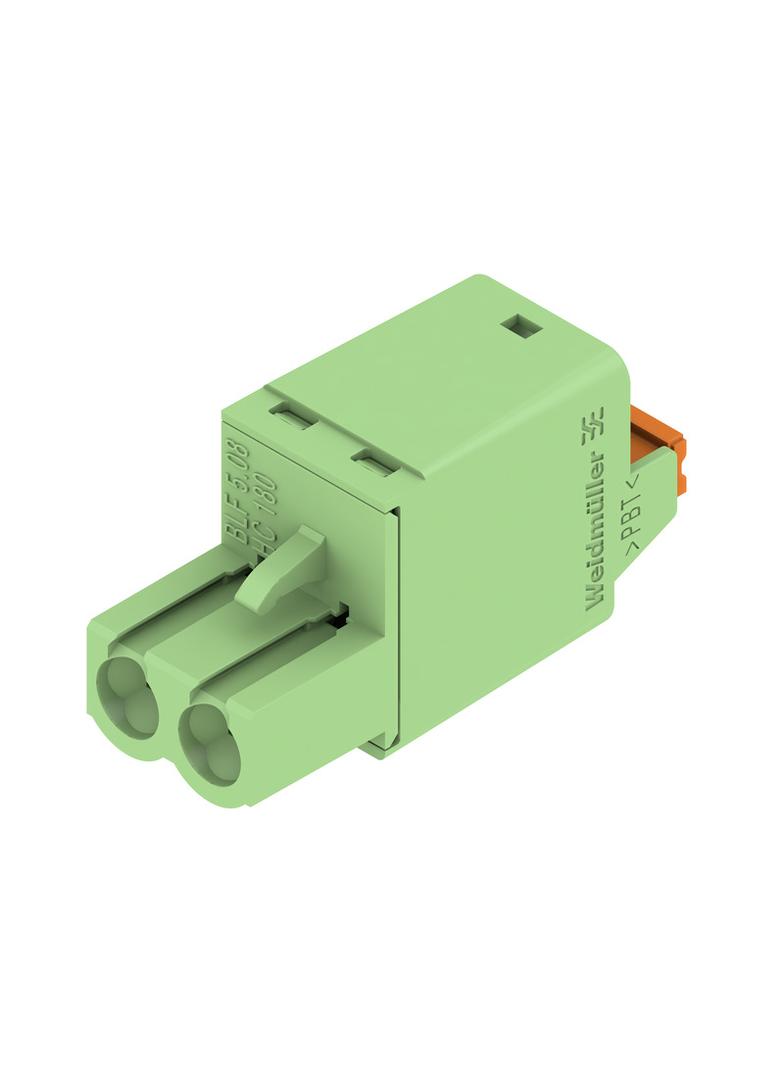 BLF 5.08HC/02/180 SN GN BX Wtyk PCB (złącze wiązki), 5.08 mm, Liczba biegunów: 2, PUSH IN, złącze sprężynowe /180szt./ 1401440000 WEIDMÜLLER