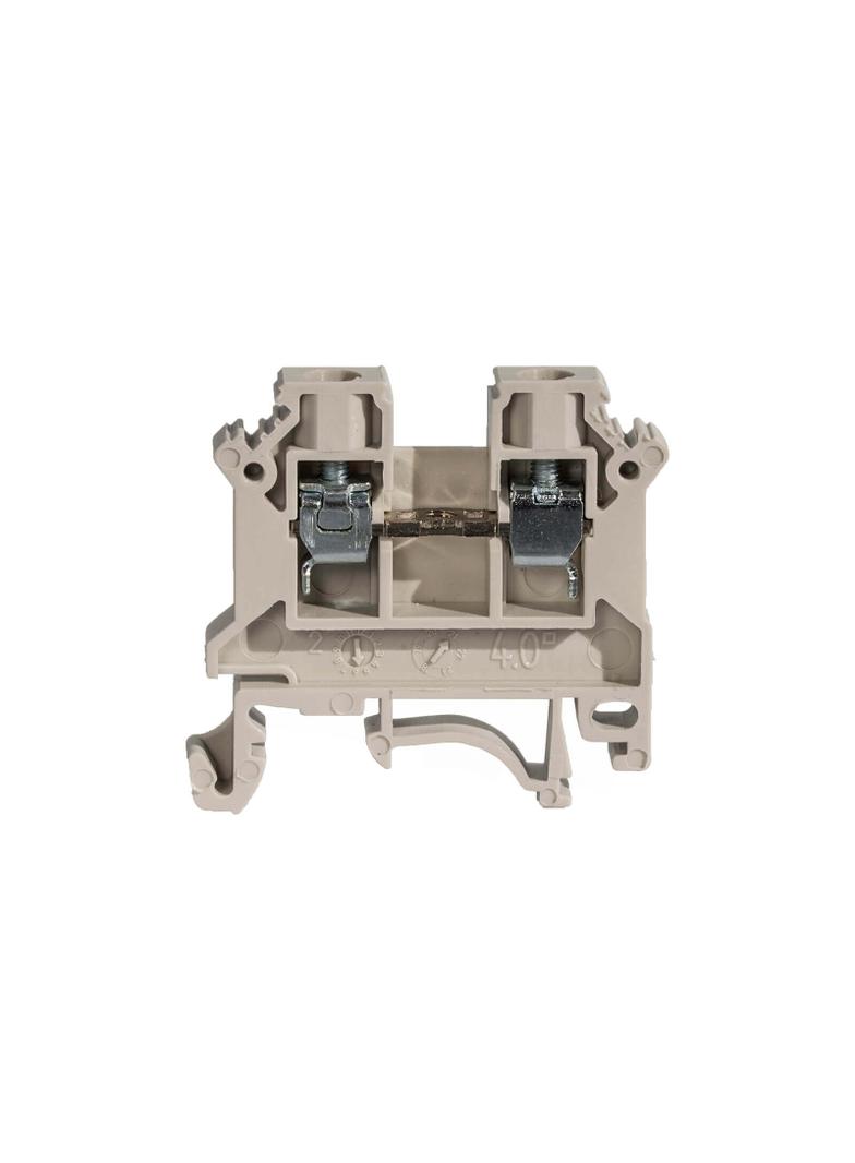 ZSG1-4.0Ns ,  Złączka szynowa gwintowa, seria NOWA, 4,0 mm2, TS 32,35, 1 tor, szary