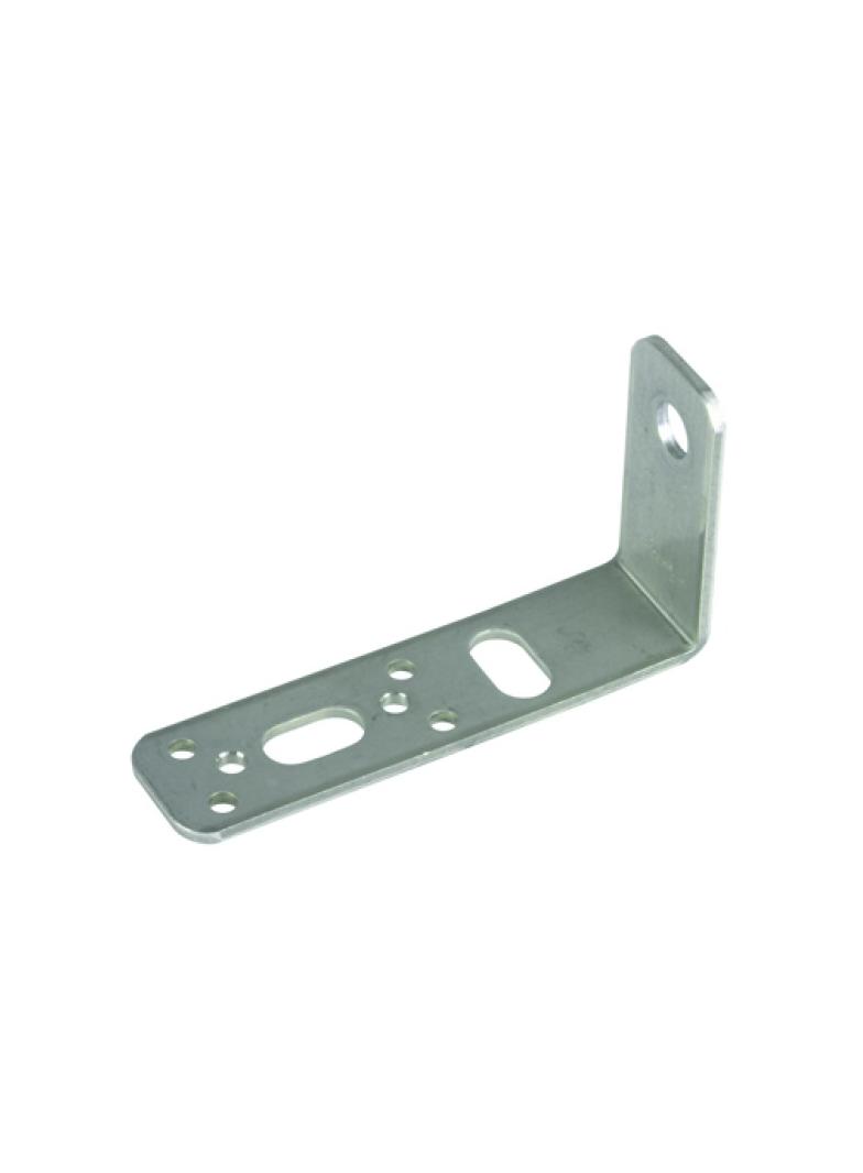 Element mocujący narożny z bolcem mocującym (nr kat. 106301), kąt 90 st., stal nierdzewna NIRO