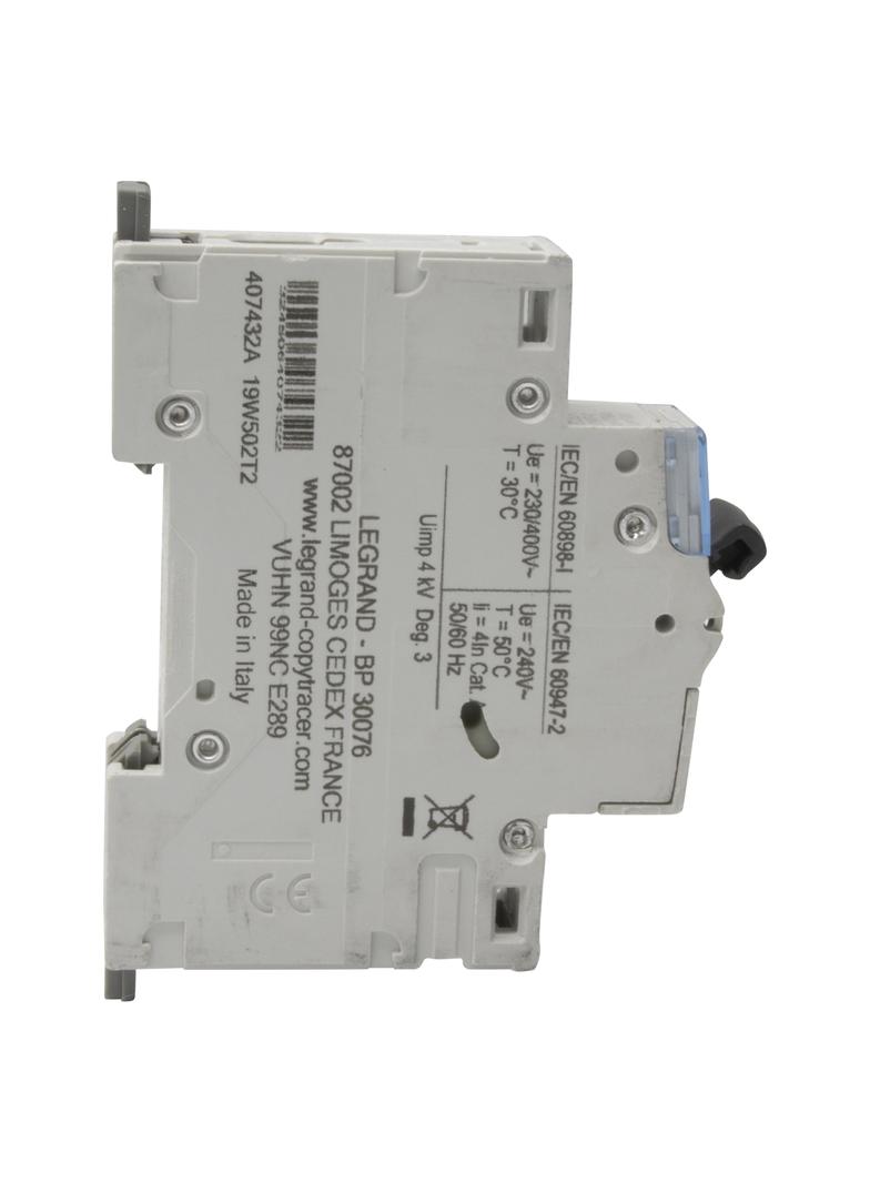 WYŁĄCZNIK NADPRĄDOWY S 301 1P B 16A 6000A SERII DX3, Legrand