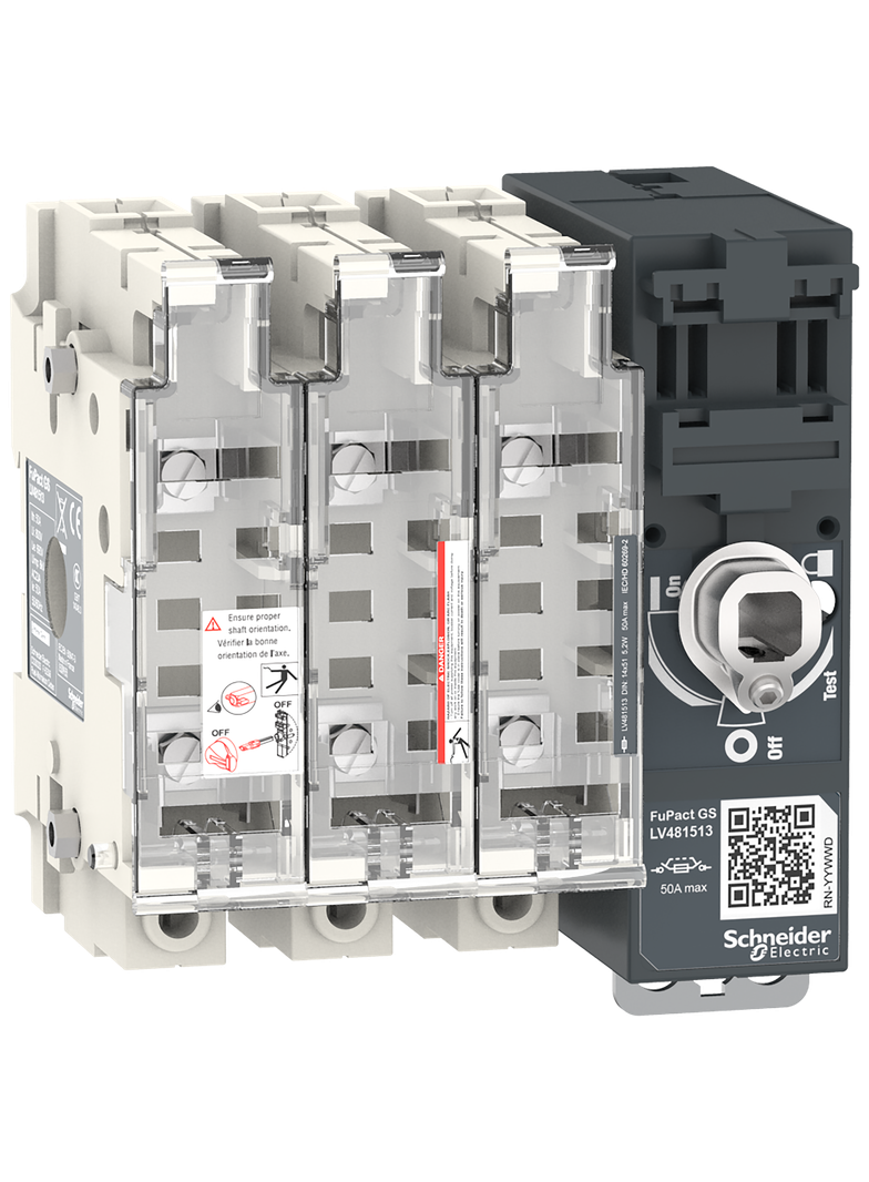 Rozłącznik bezpiecznikowy, FuPacT, 50A, 3P, NFC 14*51