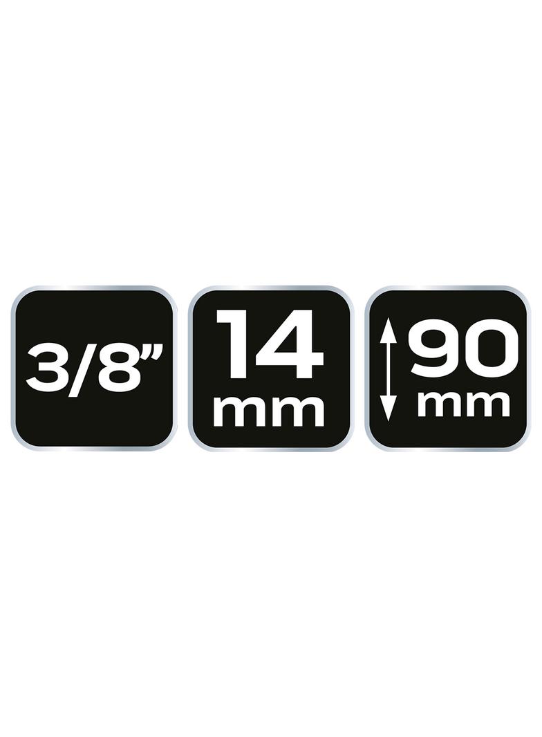 Klucz do świec 3/8," 14 x 90 mm