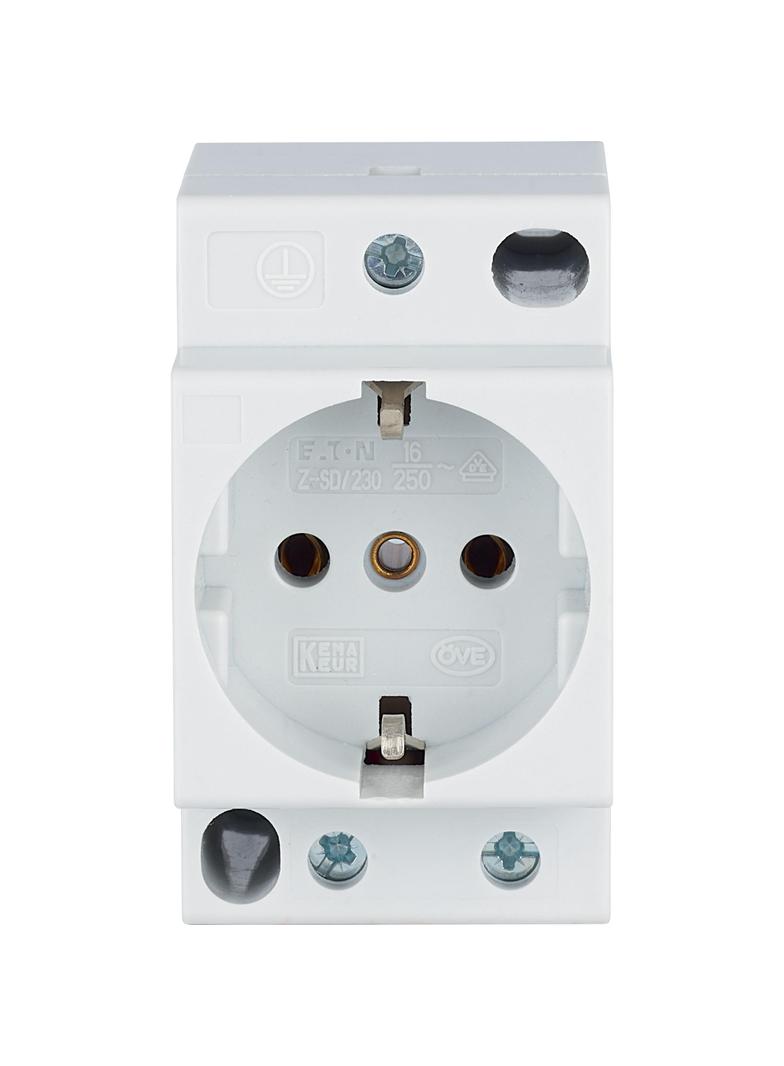 Z-SD230 Gniazdo modułowe 2P+Z 16A 250V Schuko na szynę 266875 EATON