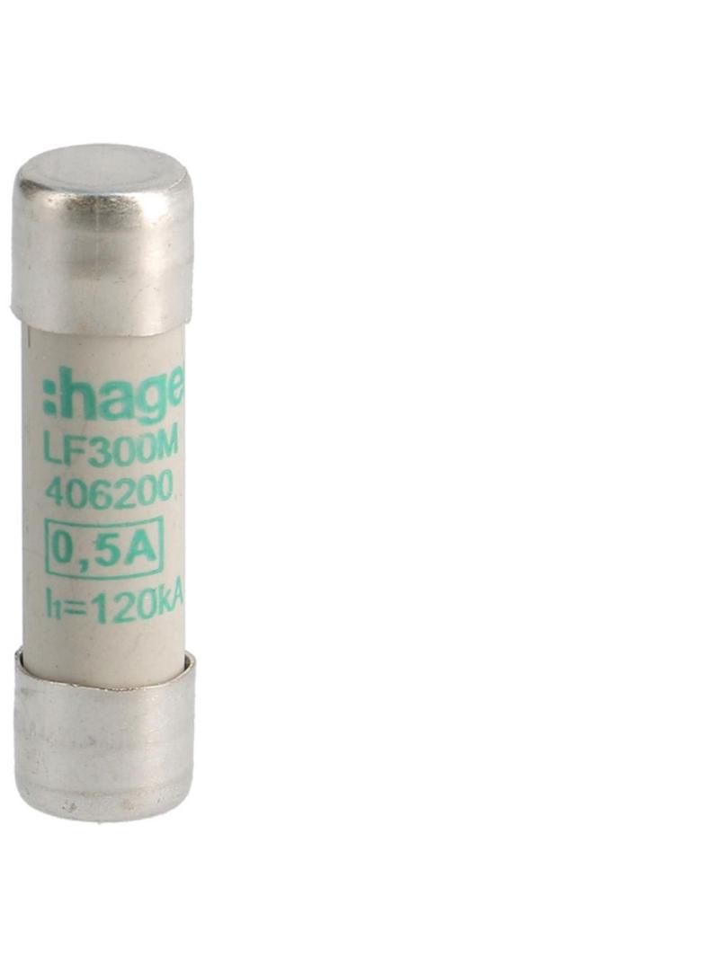 Wkładka bezpiecznikowa cylindryczna CH-10 10x38mm aM 0,5A 500VAC LF300M HAGER