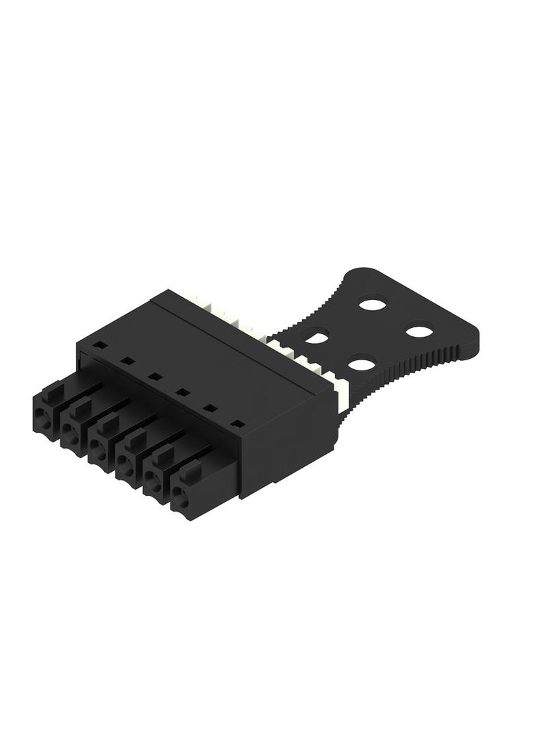 BCF 3.81/06/180ZE SN BK BX Wtyk PCB (złącze wiązki), listwa z gniazdami, 3.81 mm, Liczba biegunów: 6, PUSH IN, Złącze sprężynowe /50szt./ 1231690000 WEIDMÜLLER
