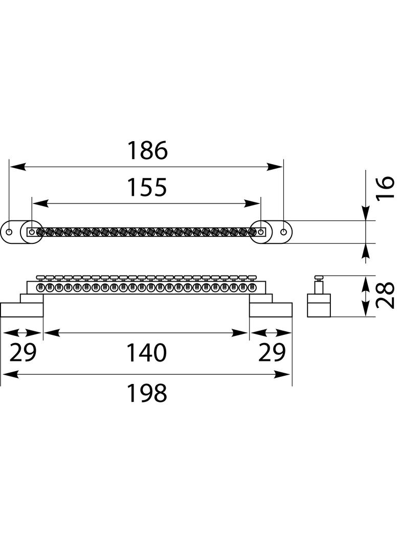 Listwa zaciskowa LZPG-24P OPATÓWEK