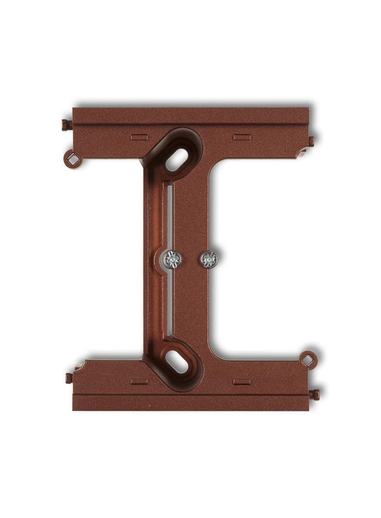 DECO Moduł rozszerzający puszkę natynkową pojedynczą, składaną do ramek wielokrotnych DECO brązowy m