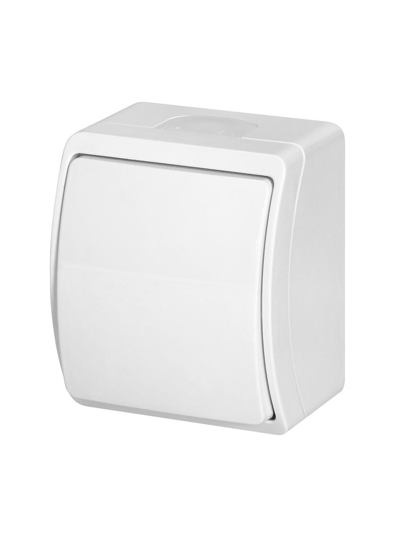 Łącznik jednobiegunowy n/t AQUATIC IP44 biały 10 szt. OR-OE-7100/W/10 ORNO