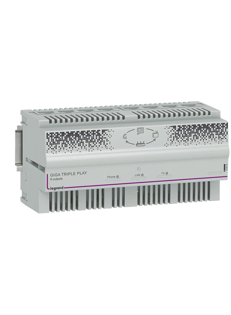 CENTRALA AUTOMATYCZNA TRIPLE PLAYGIGABIT, 8 WYJŚĆ, Legrand