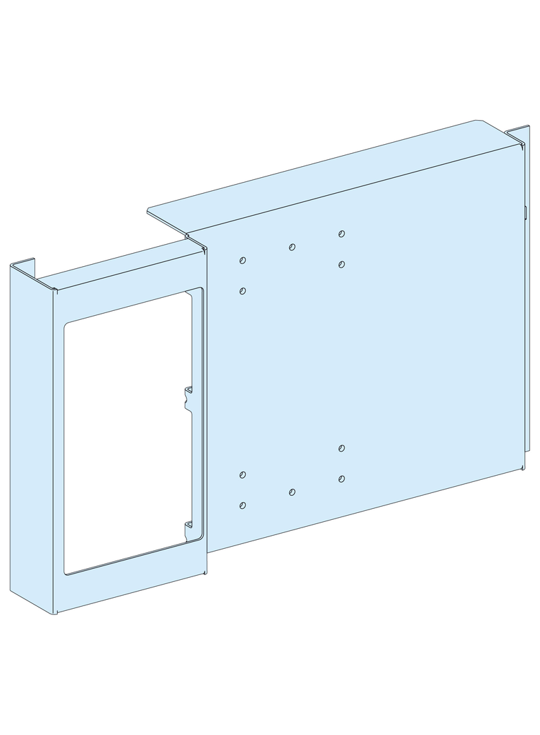 Rozdzielnice PrismaSet, płyta montażowa pionowa na stałe do Compact NSX-INS630 LVS03073