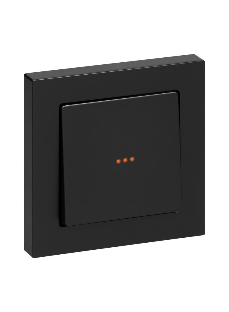 Przycisk dzwonek podtynkowy z podświeleniem Malta, 10A, 250V, WP-6/7M/S, czarny mat FMS-104/P/B ORNO