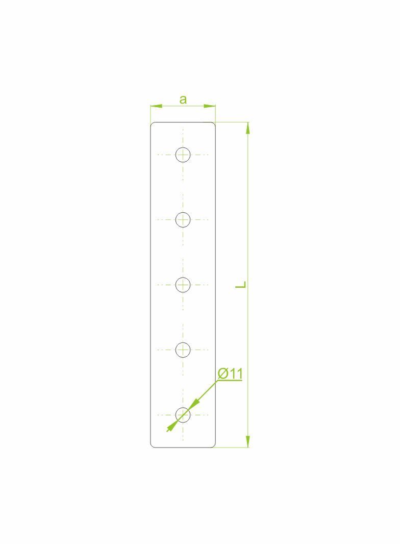 Łącznik ceownika Grubość 6,0 mm LCP4 662400 BAKS