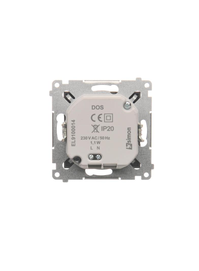 Simon 54 Oprawa oświetleniowa LED 230 V AC 1.1 W białe ciepłe 3100 K antracyt DOS.01/48 KONTAKT