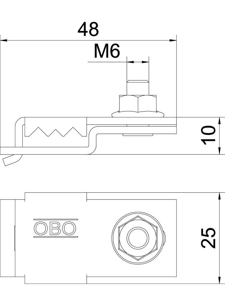 VEK-GRM 4.8 FS, Zacisk połączeniowy i uziemiając