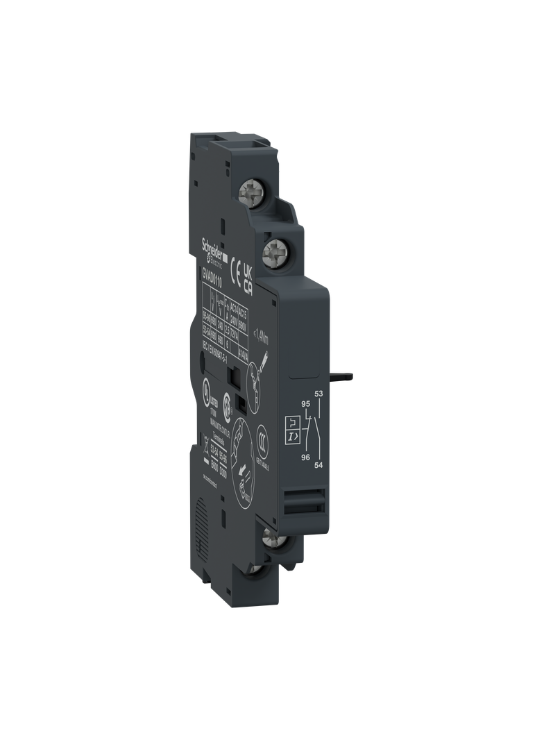 Styk pomocniczy bezzwłoczny 1NC i sygnalizacji awarii 1NO