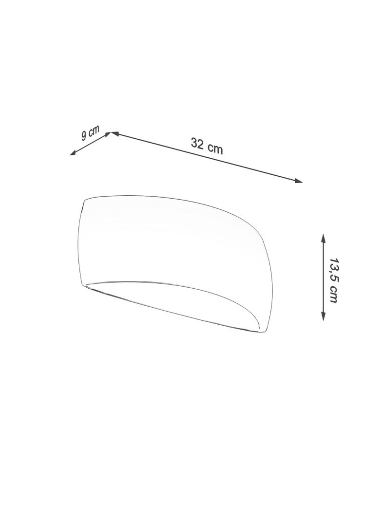 Sollux Kinkiet lakierowany PONTIUS biały połysk SL.1025