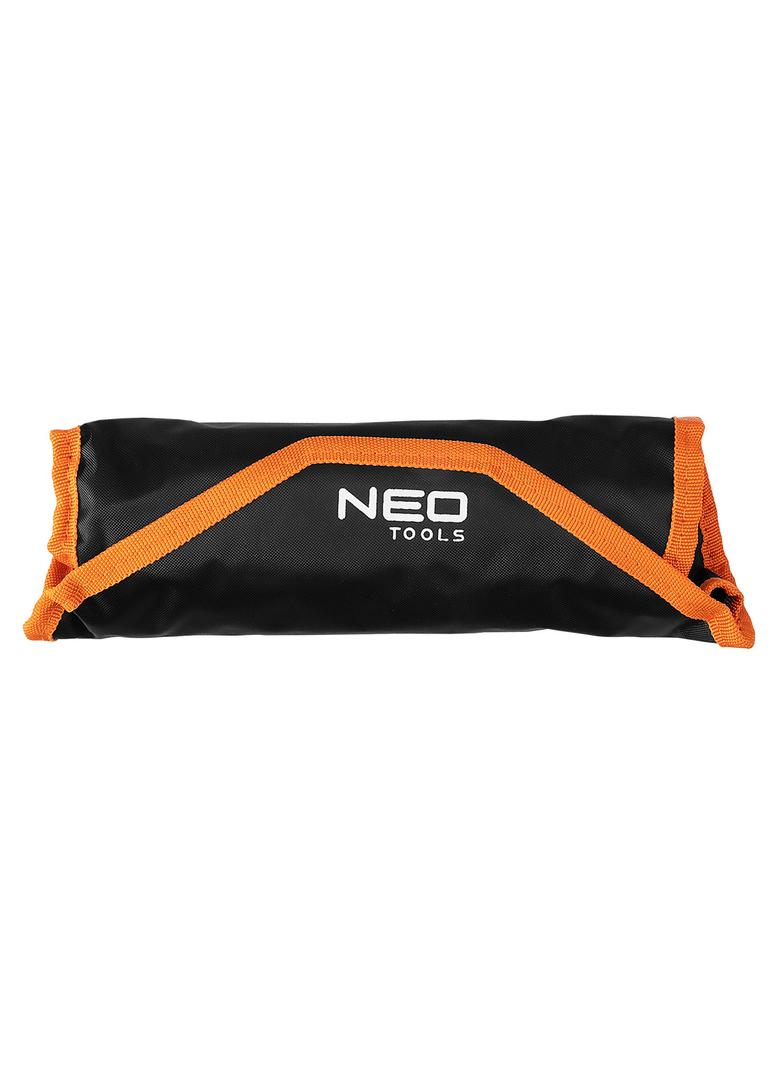 Klucze płasko oczkowe z grzechotką i przełącznikiem, zestaw 12 szt., 8 - 19 mm, miękkie etui