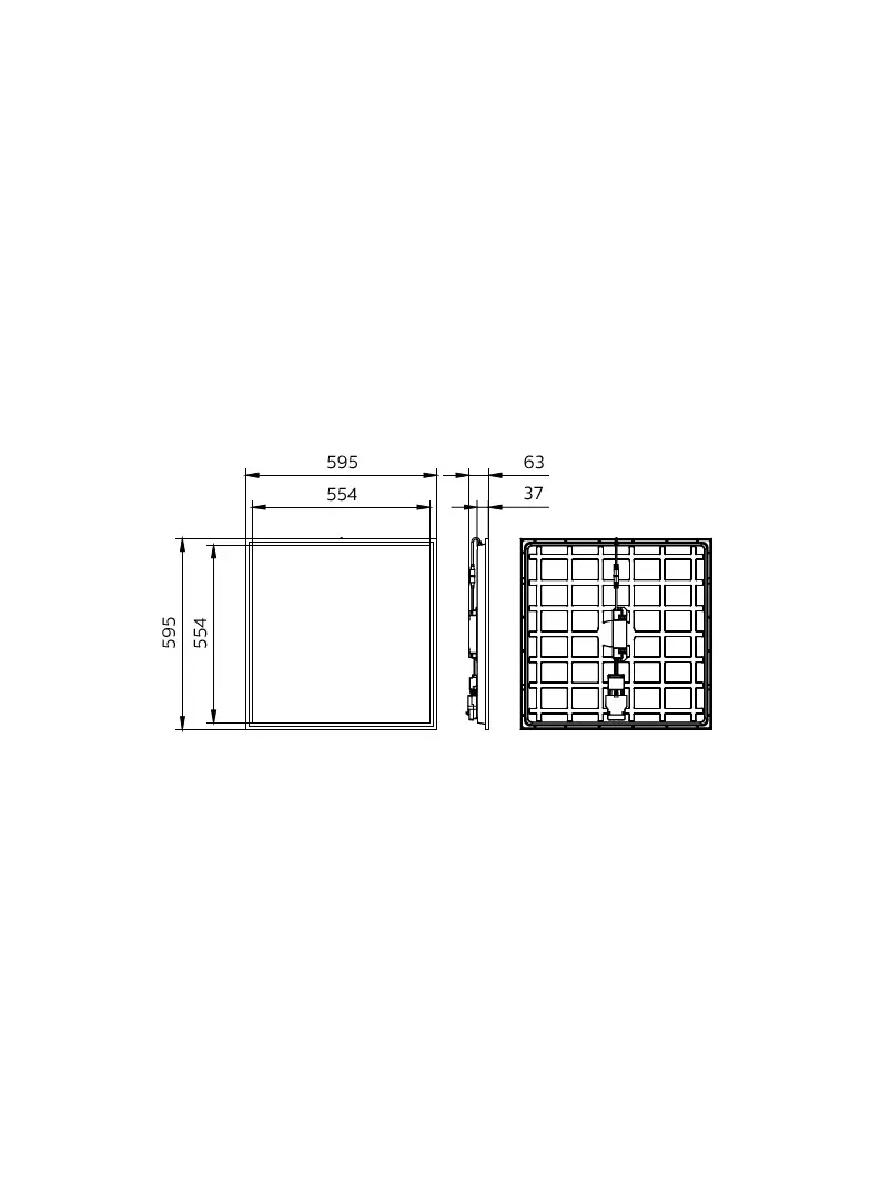 Panel LED Coreline RC132V G6 UGR19 31/22W 2900/3100/3350/3600/4000/4300lm IP20/44 all-in 3000/3500/4