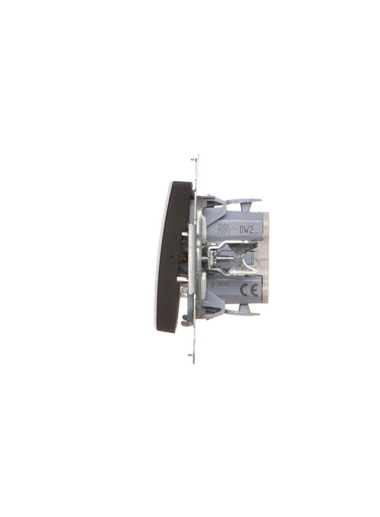 Simon 54 Łącznik dwubiegunowy 10A szybkozłączka brąz mat