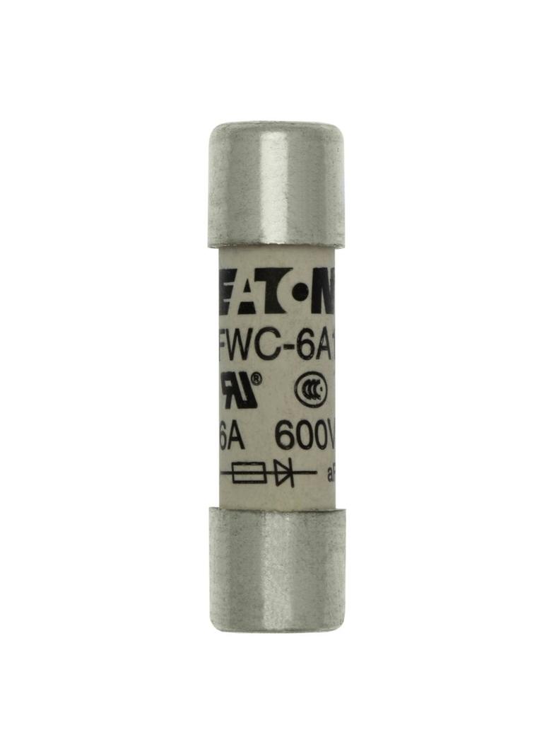 6AMP 600V AC UL FERRULE 10x38MM FUSE Wkładka szybka 6A AC 600V 10x38 mm aR UL FWC-6A10F EATON