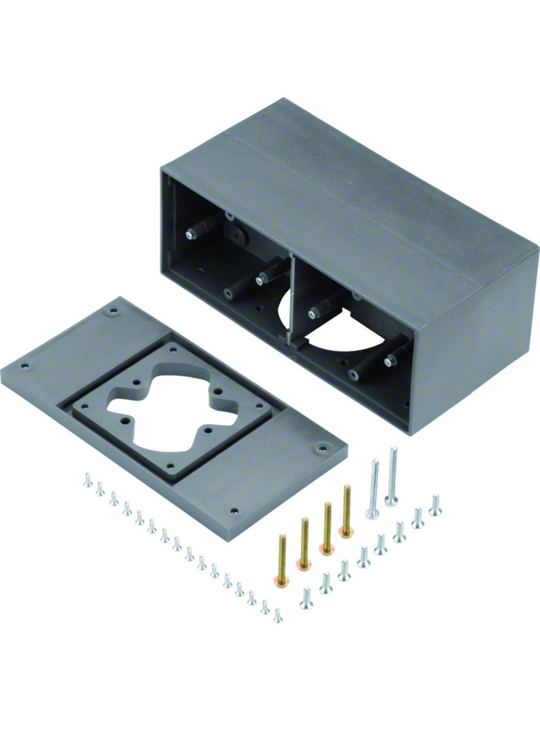 tehalit.VE-EE Puszka napodłogowa 4 stal szary PA GBZ47011 HAGER