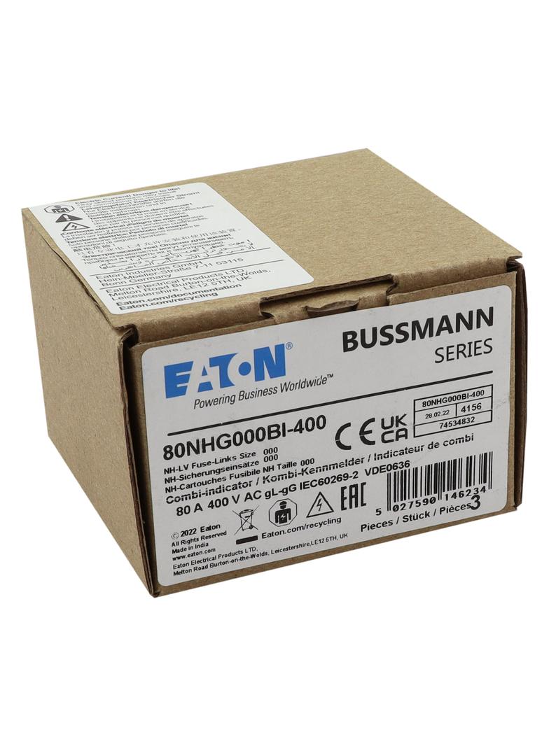 80NHG000BI-400 Wkładka NH 80A 400V GG/GL Rozmiar 000