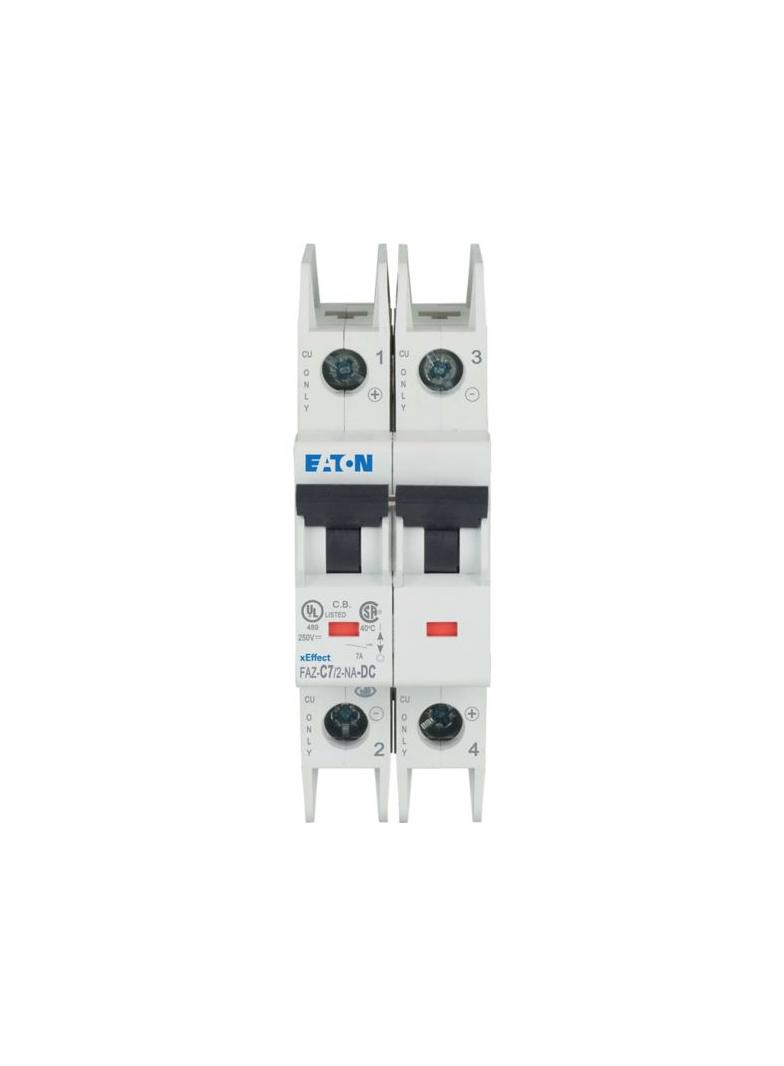 FAZ-C7/2-NA-DC Wyłącznik nadprądowy 10kW DC C7A 2P DC DC 120639 EATON