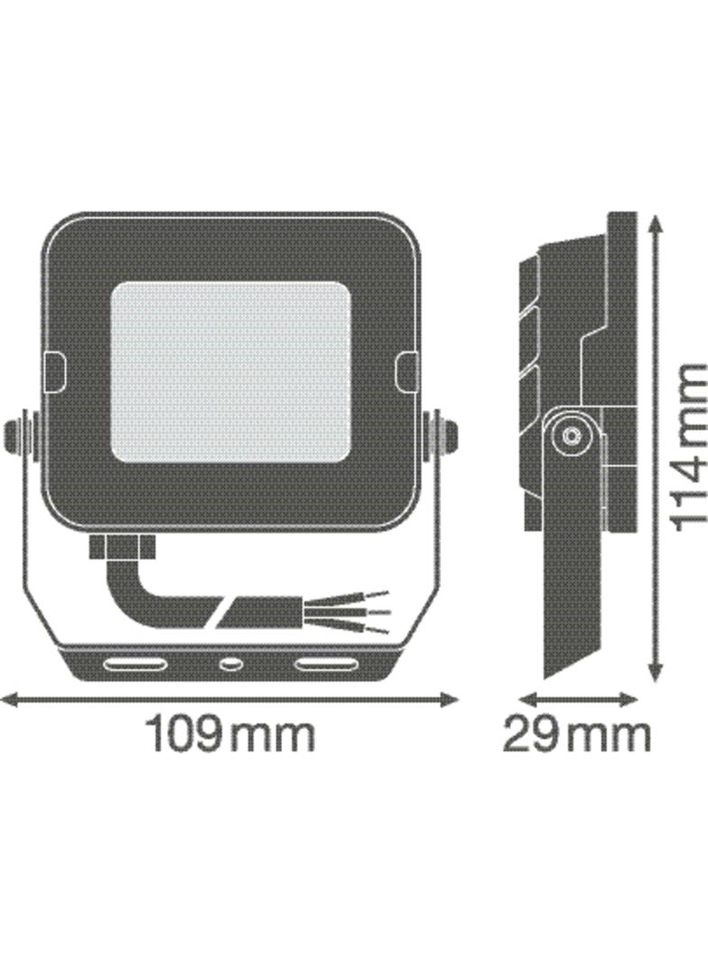 Naświetlacz LED FLOOD COMPACT V 10W 840 SYM 100 WT 4058075574618 LEDVANCE
