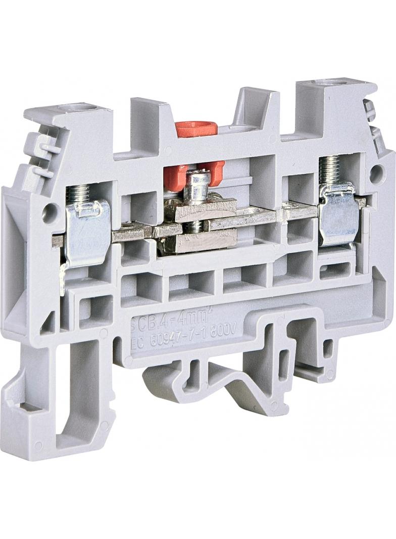 ESC-SCB.4 Złączka gwintowa pomiarowa rozłączalna (szara) 4 mm2