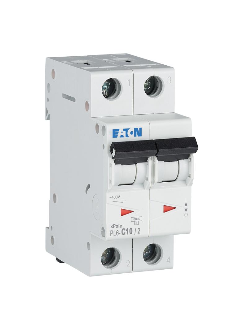 PL6-C10/2 Wyłącznik nadprądowy 6kA C10A 2P 286565 EATON