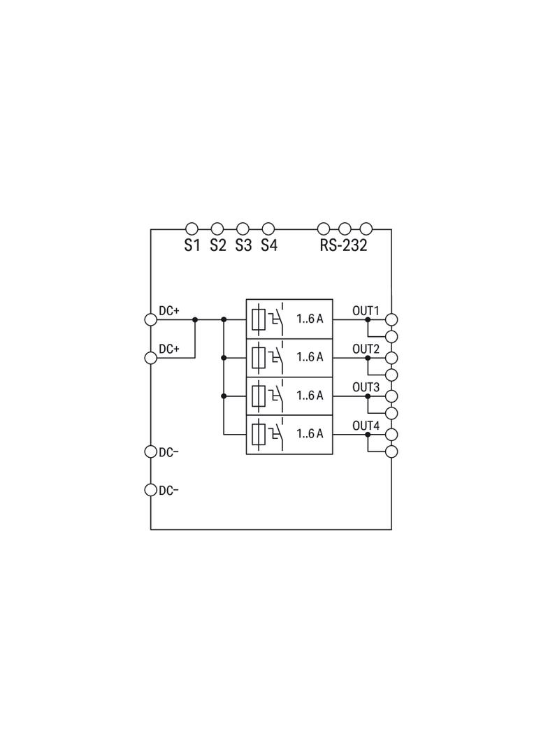 EPSITRON el. wyłącznik nadprądowy 24V DC 4 x 6A WAGO