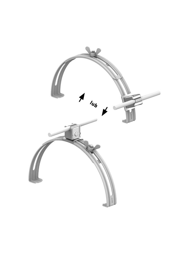 AN-15EM/OG/ Uchwyt gąsiorowy rozsuwany EasyM /OG/