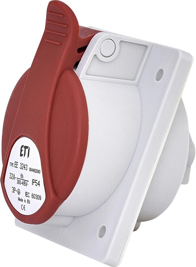 32A 400V 3P+PE Gniazdo tablicowe IP54 EE 3243 004482080 ETI