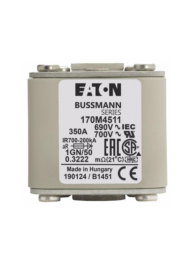 FUSE 350A 690V 1GN/50 AR UC Wkładka szybka 350A AC 690V rozmiar 1 53x69x51 mm aR IEC UL w 170M4511 E