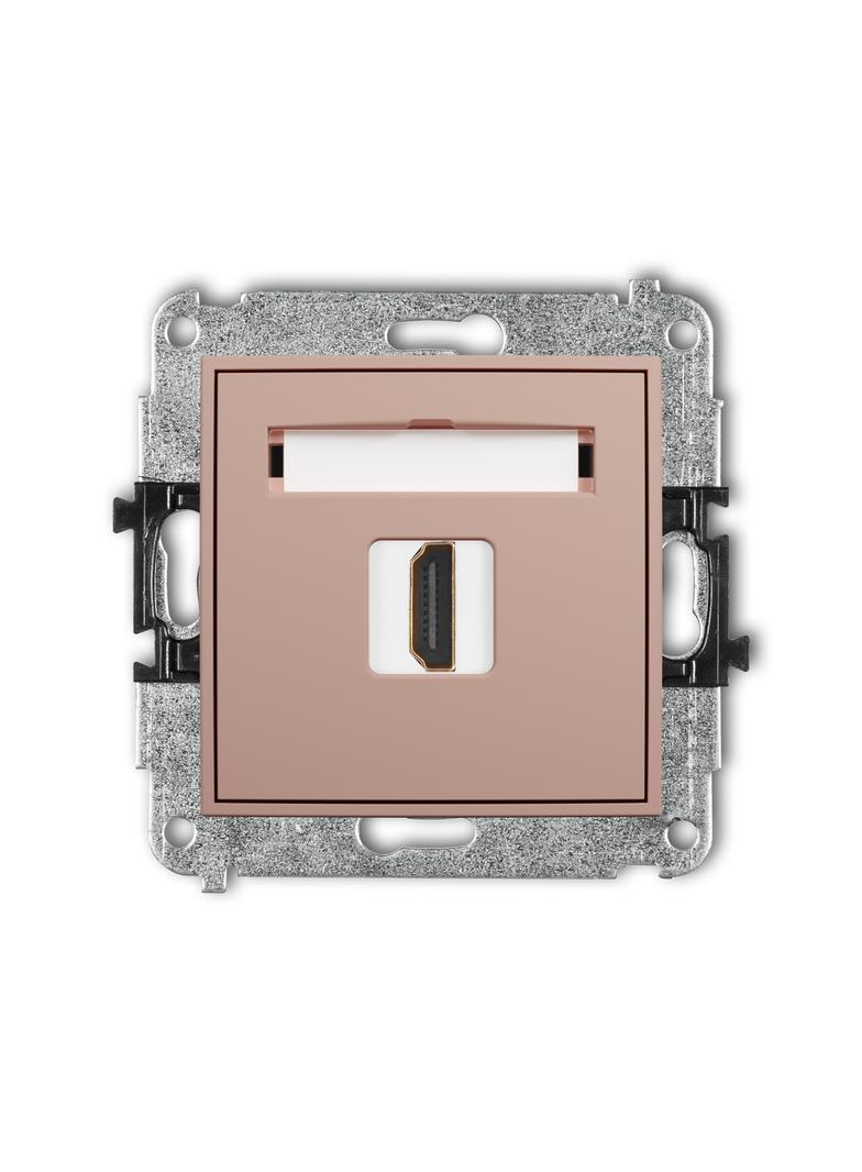 ICON Gniazdo pojedyncze HDMI 2.0 4K łososiowy 62IHDMI-3 KARLIK