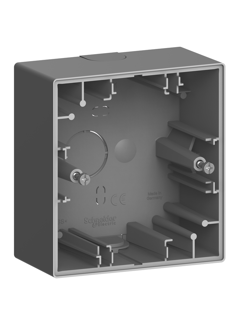 Adapter natynkowy 1-krotny, Merten, D-Life, antracytowy
