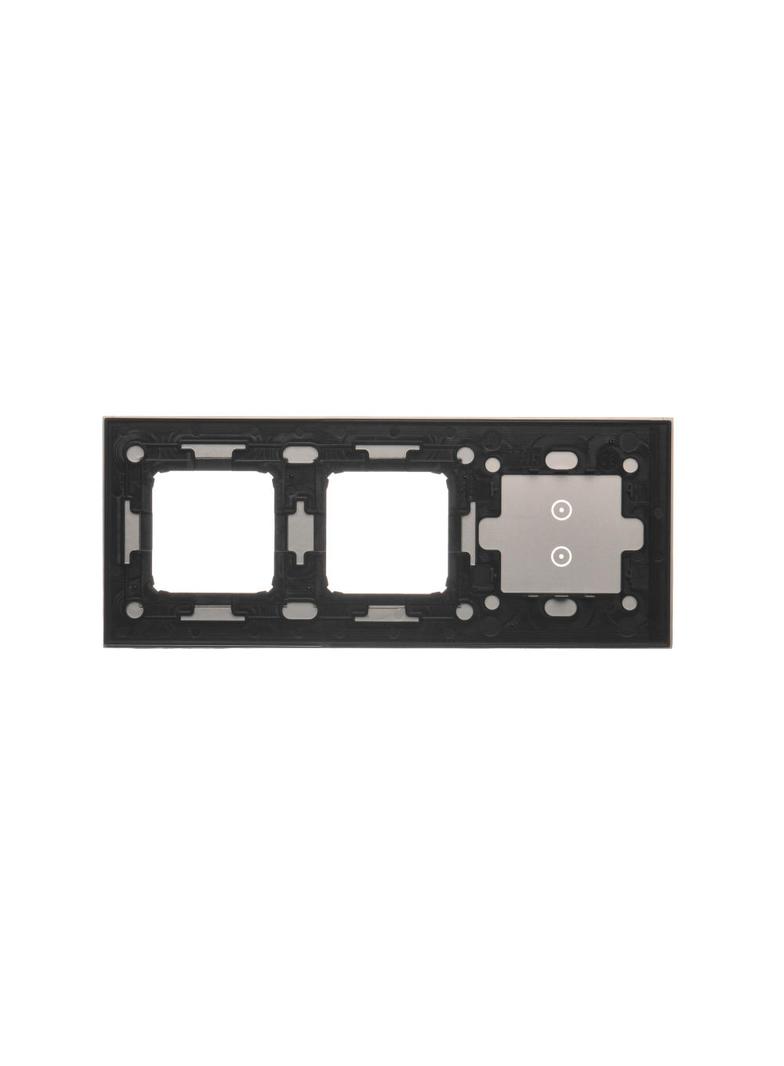 Simon 54 Touch Panel dotykowy S54 Touch 3 moduły 2 pola dotykowe pionowe + 2 otwory na osprzęty S54 burzowa chmura DSTR3300/72 KONTAKT