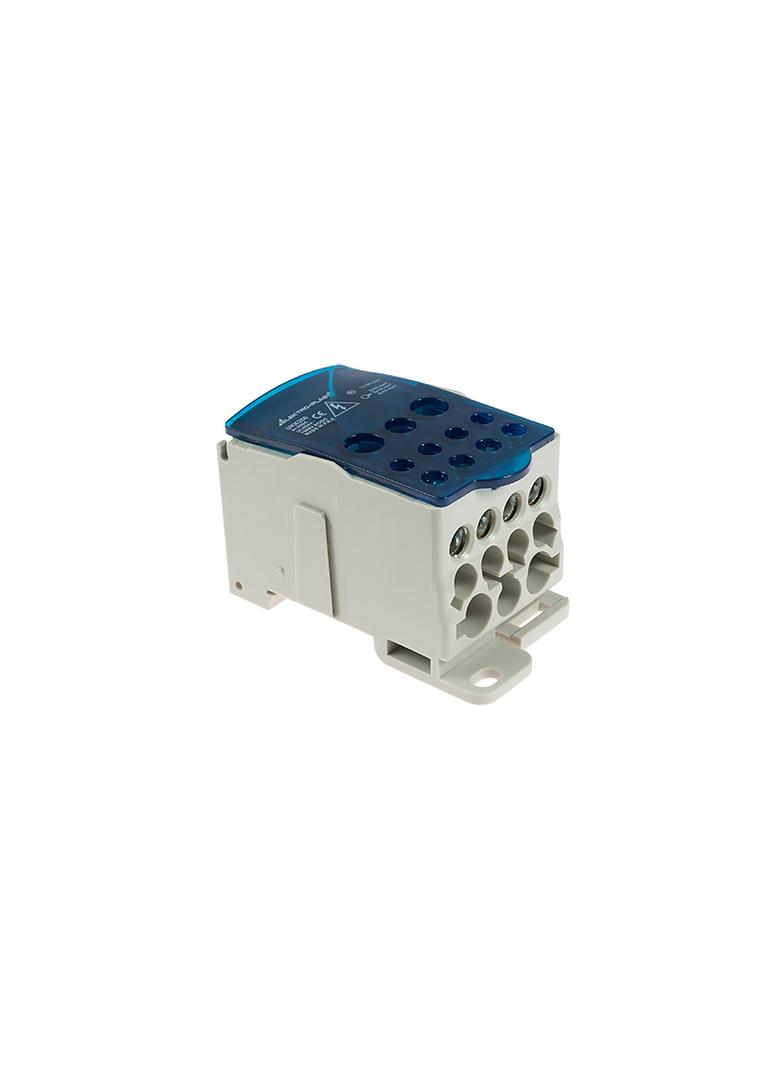 Blok Rozdzielczy UKK-250 na szynę TH35 lub do pow. płaskich Al/Cu 1x120mm 2x35mm 5x16mm 4x10mm 415V AC/DC 250A 49.5250 OPATÓWEK