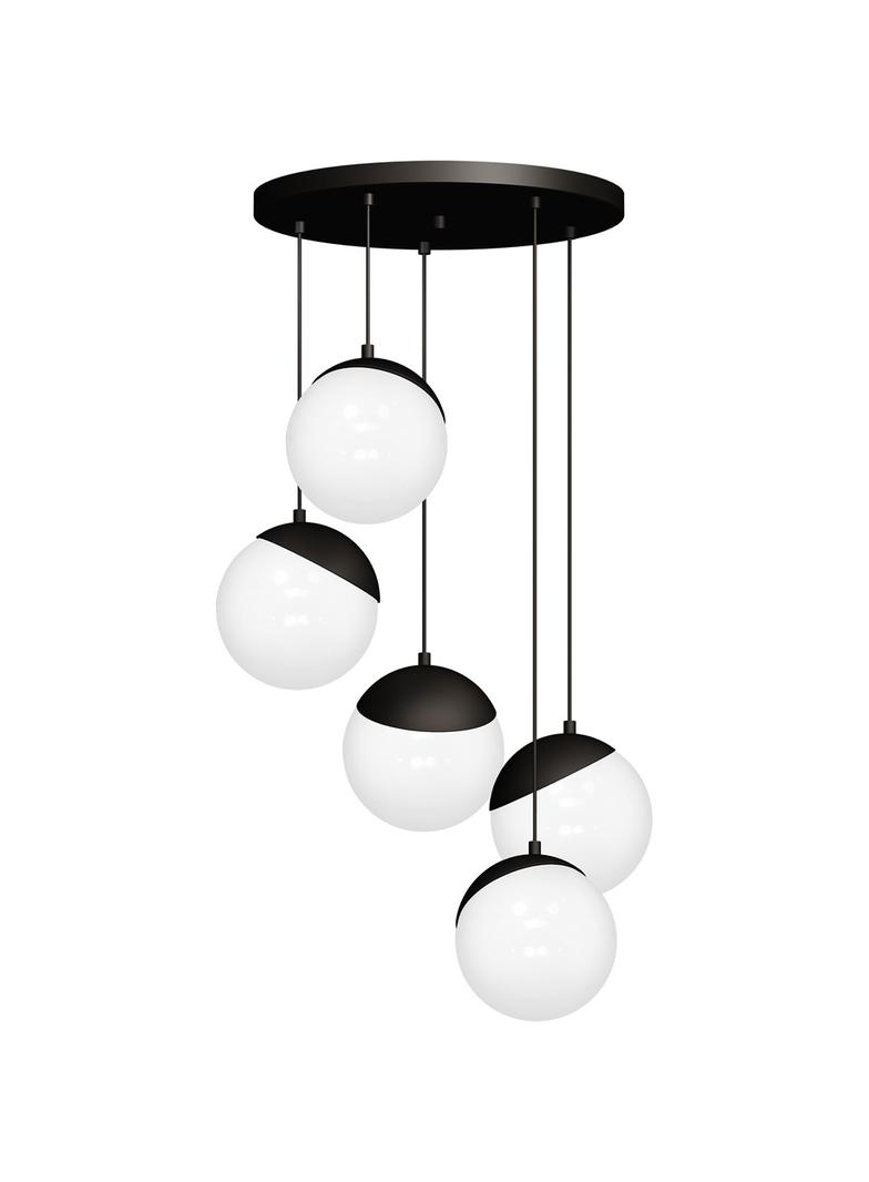 Milagro lampa wisząca Sfera Black 5xE14 MLP8869