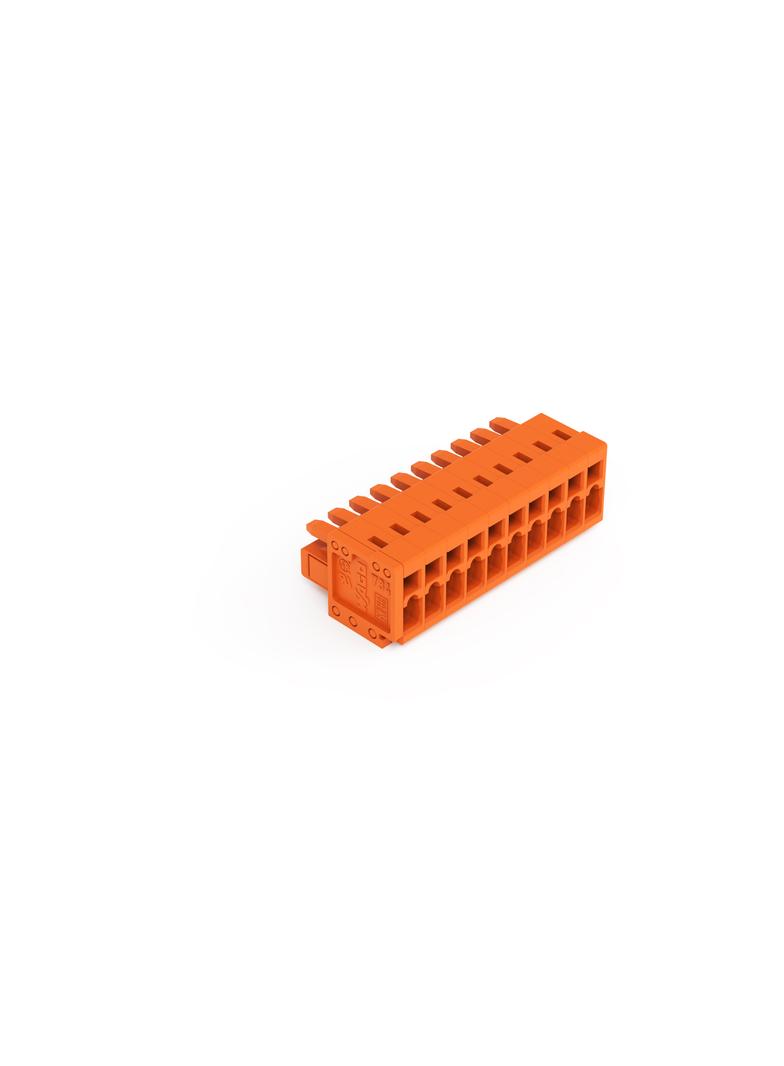 MCS-MINI Classic gniazdo 10-bieg. pomarańczowe raster 3,81 mm /50szt./ WAGO