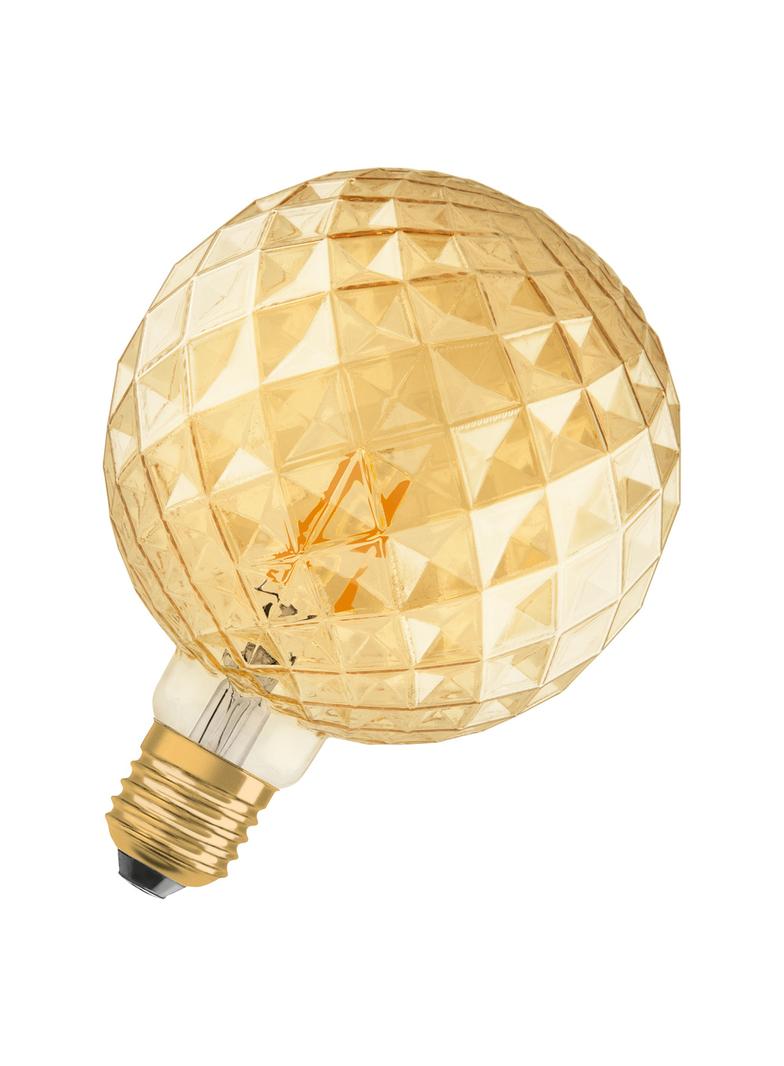Lampa LED Vintage 1906 CL PINECONE Filament szkło przezroczyste GOLD 40 non-dim 4,5W 825 E27