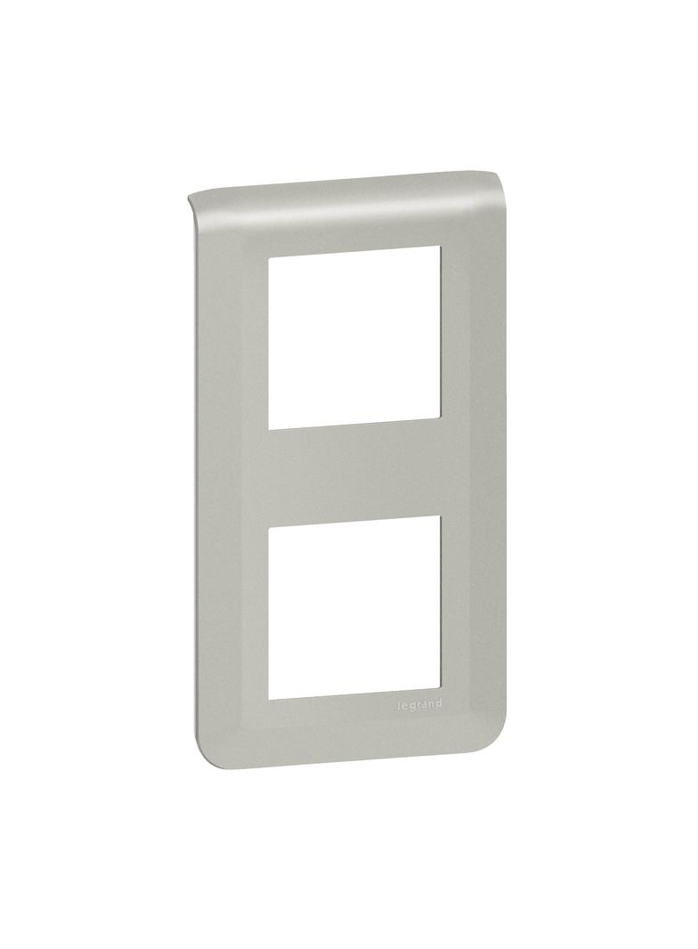 Mosaic - Ramka 2x2 Modułowa Pionowa - Aluminium 079322L LEGRAND