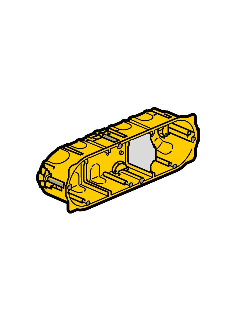 BATIBOX PUSZKA POTRÓJNA PRZELOTOWA DO KARTON-GIPSU 40 MM, Legrand