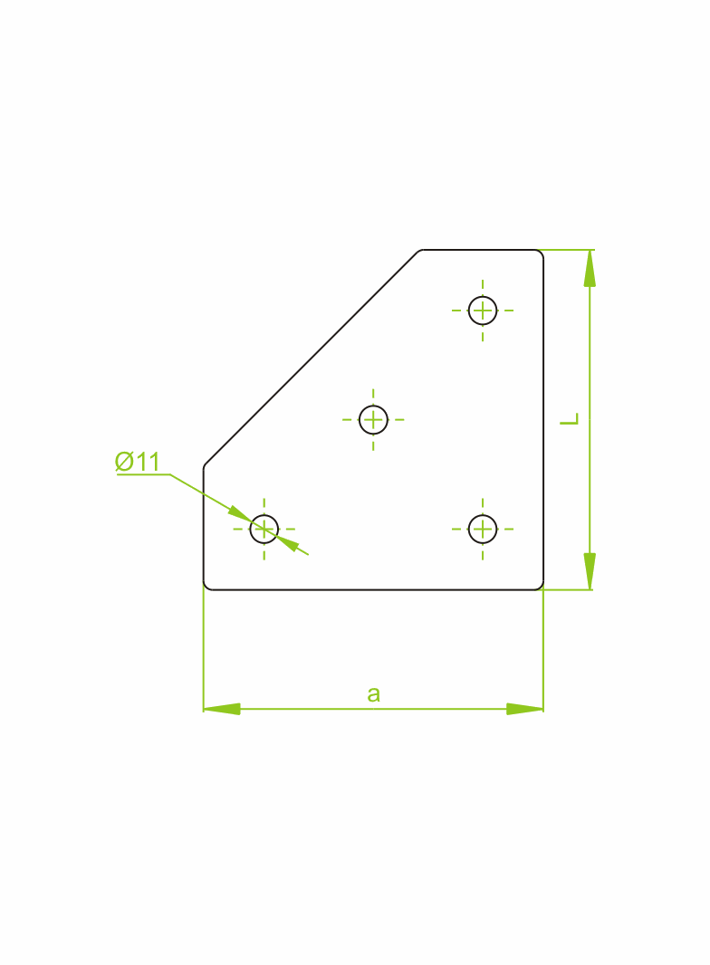 Łącznik ceownika Grubość 6,0 mm LCP9 662900 BAKS